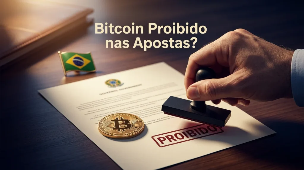Bitcoin proibido nas apostas do Brasil — Lei 14.790/2023