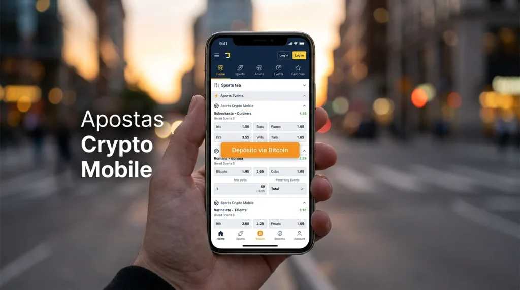 Apps mobile de casas de apostas crypto