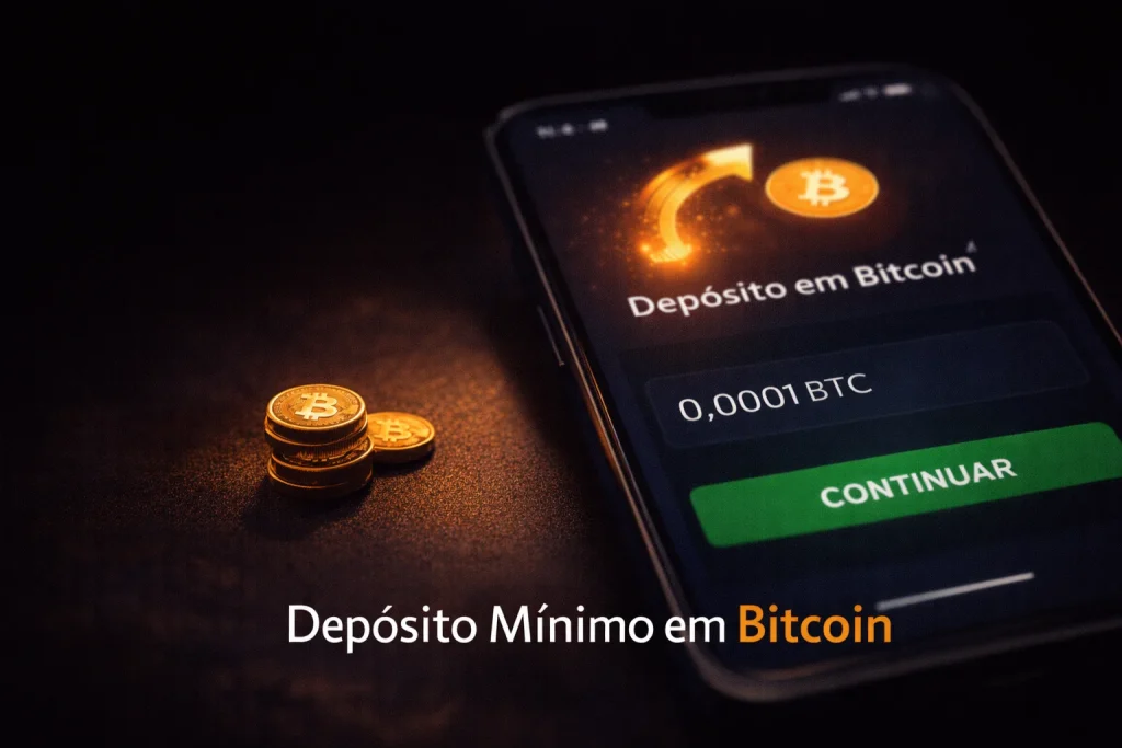Depósito mínimo em Bitcoin nas casas de apostas